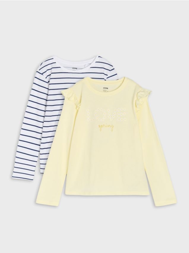 Sinsay - Tricouri din bumbac 2 pack - multicolor