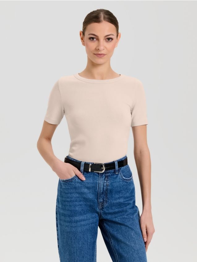 Basic-Baumwoll-T-Shirt - SINSAY