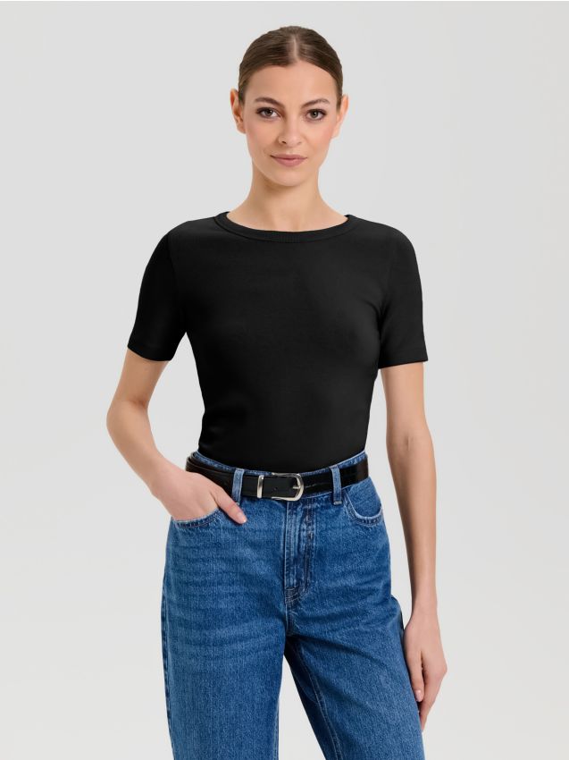 Puuvillane T-särk Basic - SINSAY