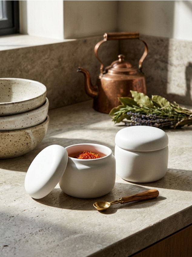 Sinsay - Set de 2 recipiente - alb