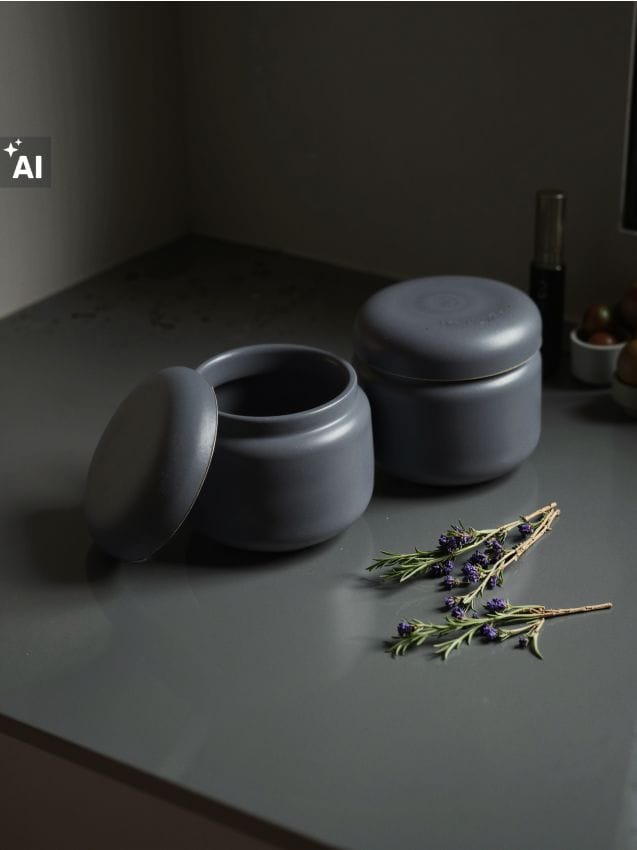 Sinsay - Set de 2 recipiente - negru