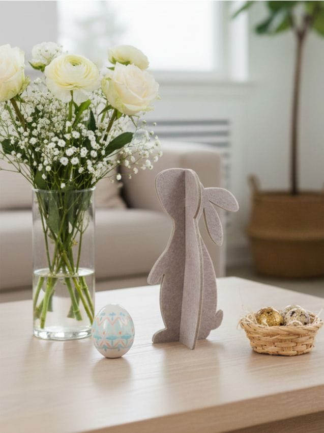 Sinsay - Decorațiune de Paște în picioare în formă de iepuraș - bej