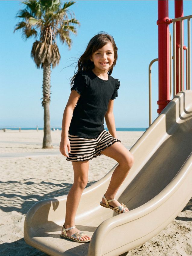 Sinsay - Pantaloni scurți reiați cu dungi - multicolor