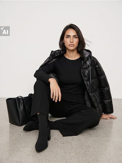 Стьобана куртка з капюшоном