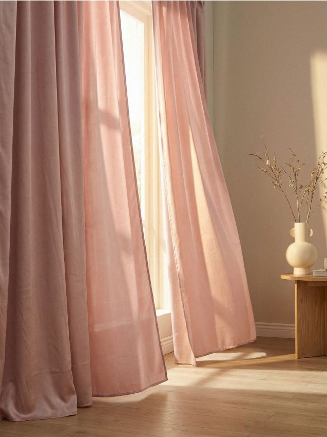 Sinsay - Draperie din catifea cu bandă de prindere - roz-pastel