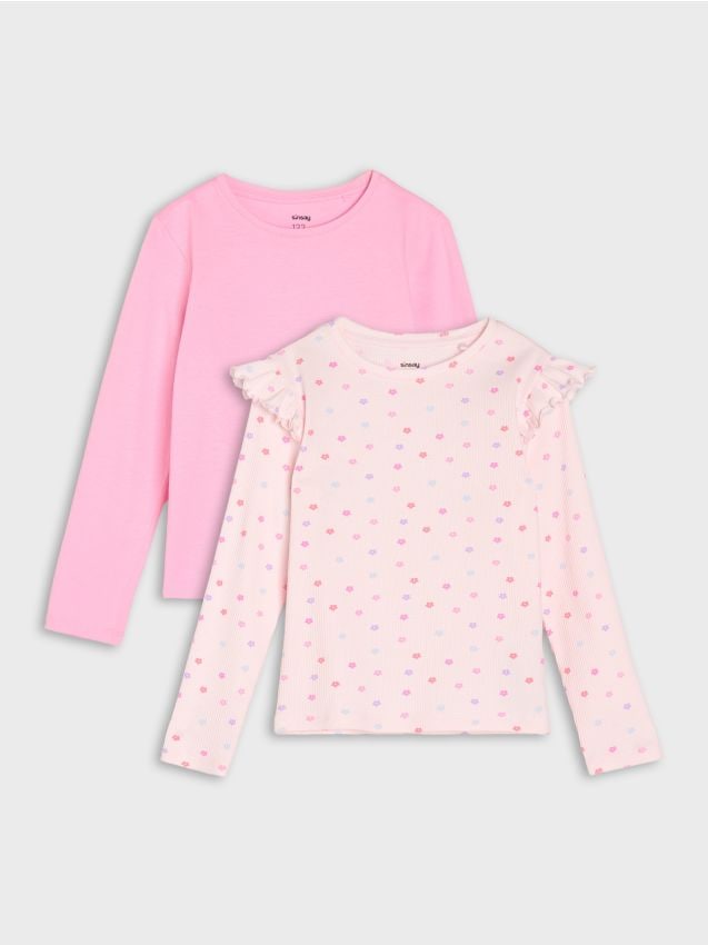 Sinsay - Tricouri din bumbac 2 pack - multicolor