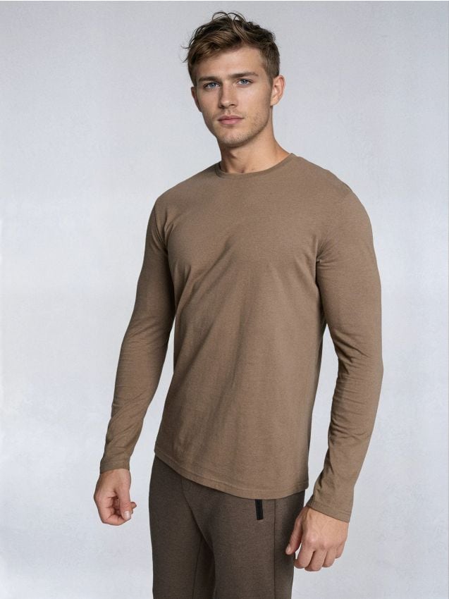 Sinsay - Tricou din bumbac basic - cafeniu