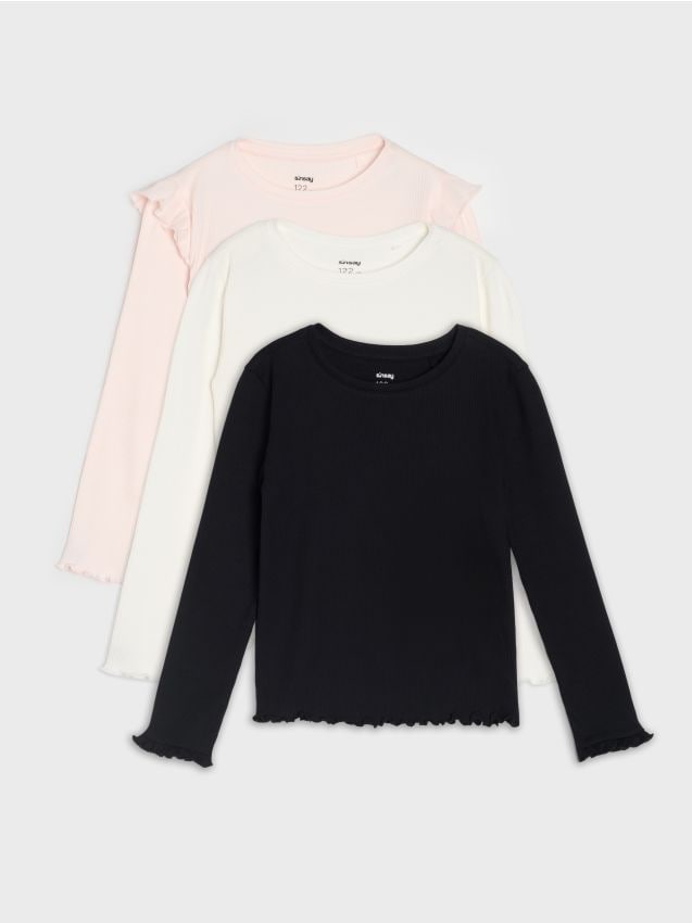 Sinsay - Tricouri din bumbac 3 pack - multicolor