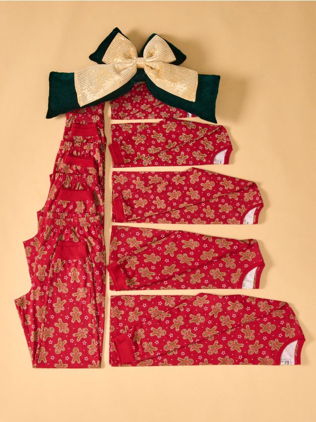 Sinsay - Dvojdielne bavlnené pyžamo - červená