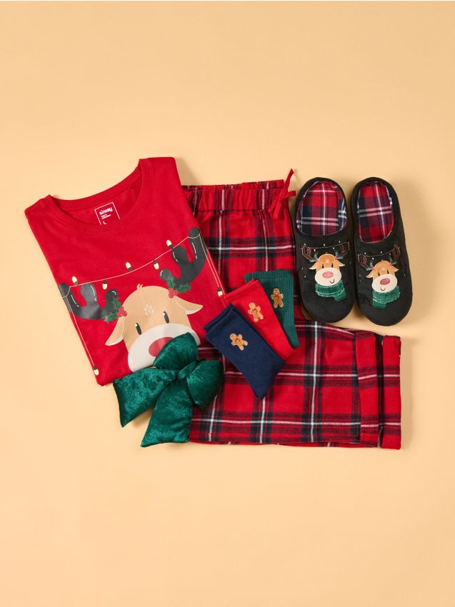 Sinsay - Dvojdielne pyžamo so sviatočným motívom - viacfarebná