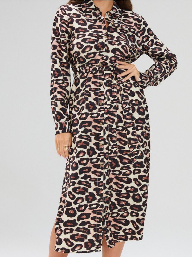 Sinsay - Vzorované šaty - viacfarebná