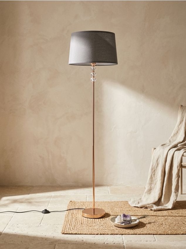 Sinsay - Lampă de podea cu cristale - auriu