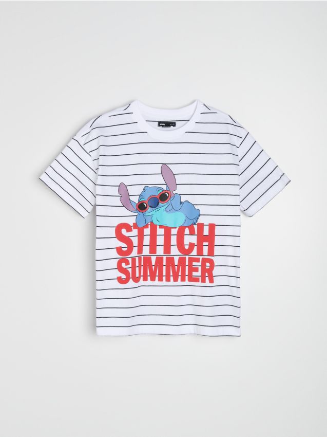 Sinsay - Tricou din bumbac cu imprimeu Stitch - multicolor