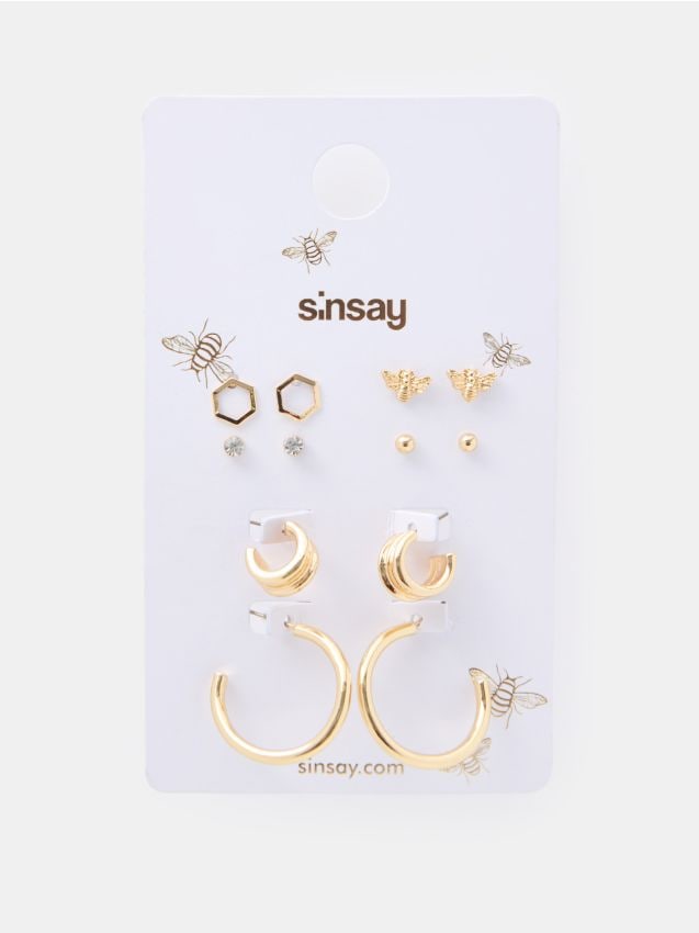 Set de 6 perechi de cercei - SINSAY