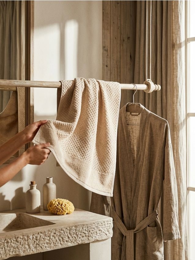 Sinsay - Prosop din bumbac - bej