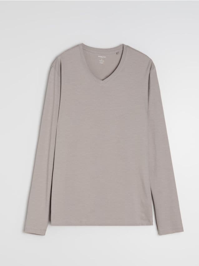 Sinsay - Tricou din bumbac basic - nude