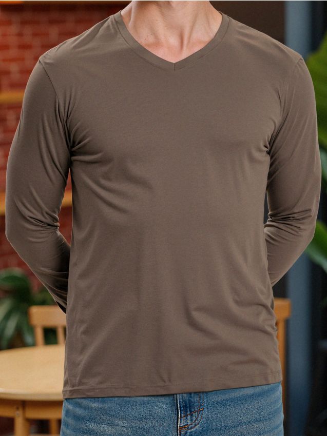 Sinsay - Tricou din bumbac basic - cafeniu