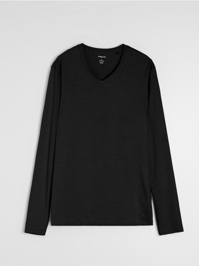 Sinsay - Tricou din bumbac basic - negru