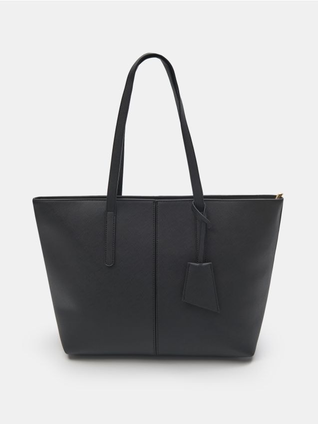 Sinsay - Geantă shopper - negru