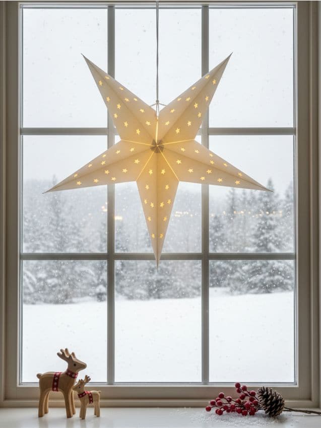 Sinsay - LED lampička v tvare hviezdy - biela