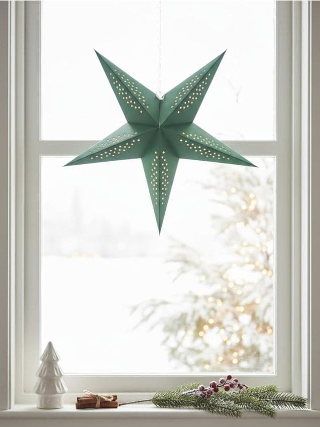 Sinsay - LED lampička v tvare hviezdy - zelená