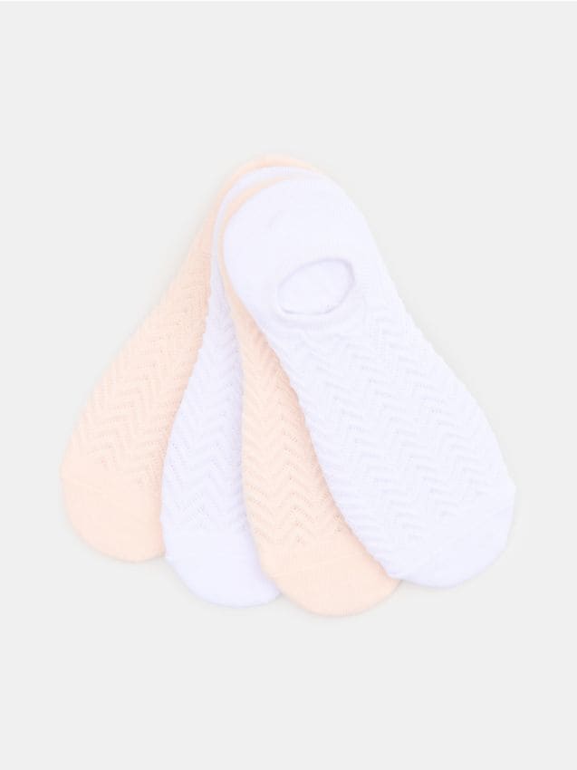 Sinsay - Bawełniane stopki 4 pack - biały