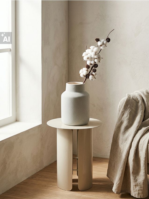 Sinsay - Plantă decorativă – ramură de bumbac - alb