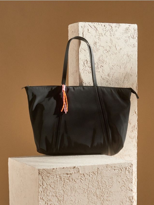 Sinsay - Shopper kabelka - čierna