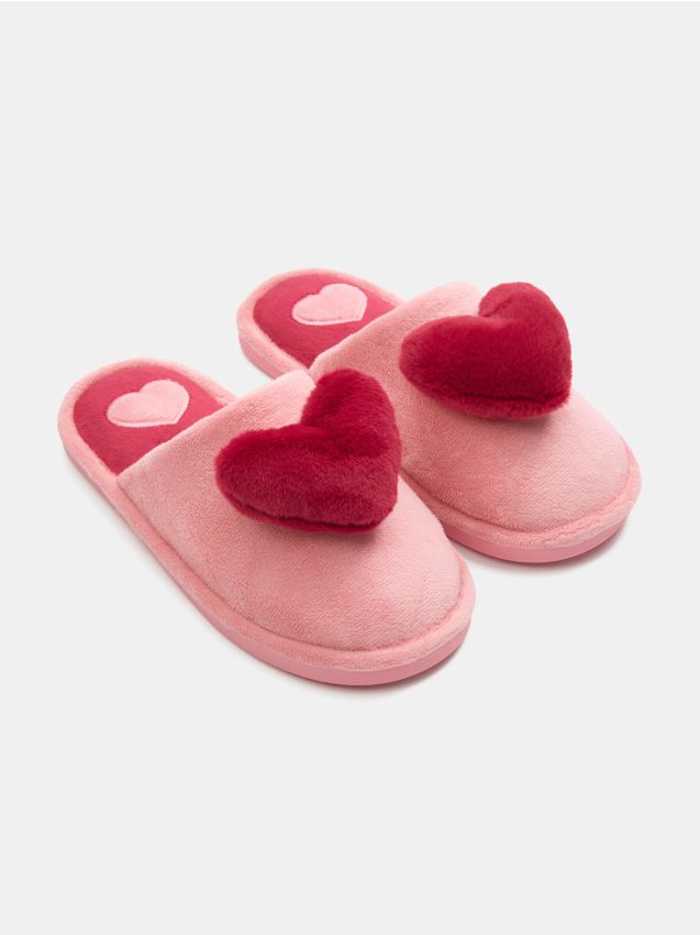 Sinsay - Papuci cu elemente 3D - roz