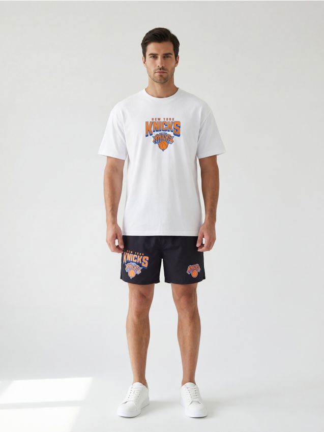 Sinsay - Tricou din bumbac cu imprimeu - alb