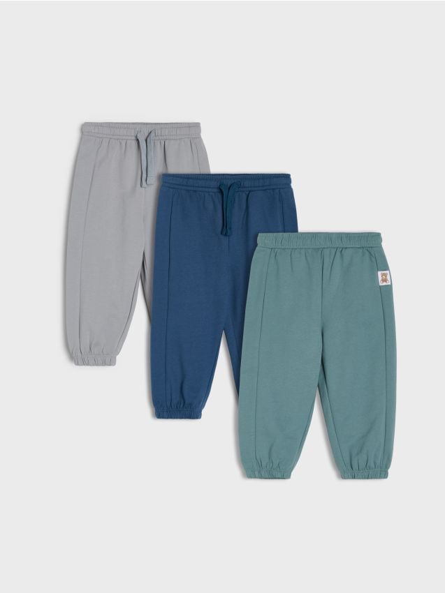 Sinsay - Set de 3 perechi de pantaloni sport jogger - multicolor
