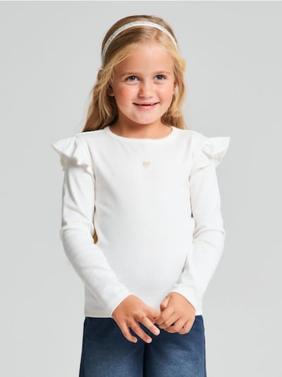 Футболка з трикотажу в рубчик