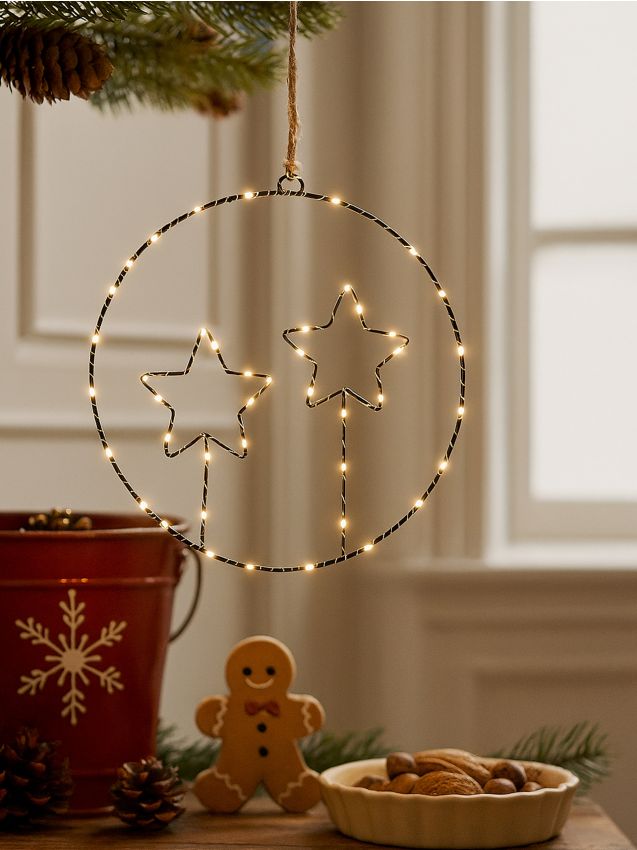 Sinsay - Decorațiune de Crăciun iluminată - negru