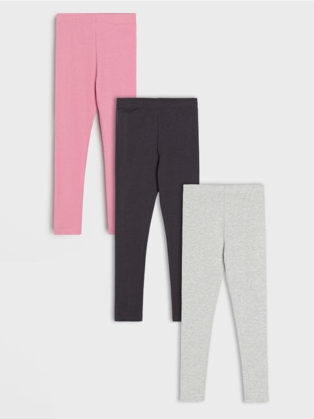 Sinsay - Colanți din bumbac 3 pack - multicolor