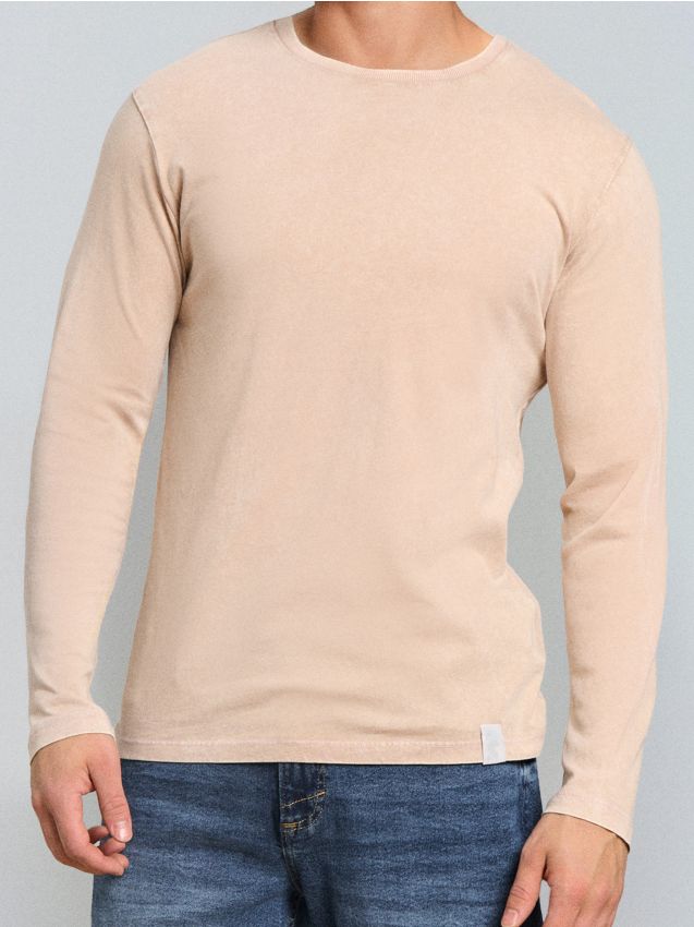 Sinsay - Tricou din bumbac basic - gri-maroniu