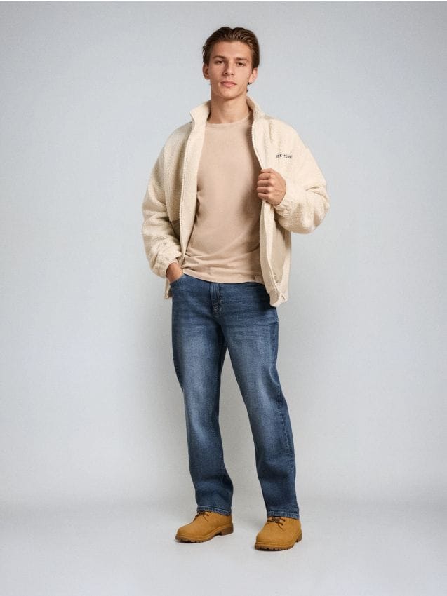 Sinsay - Basic bavlnené tričko - svetlohnedosivá