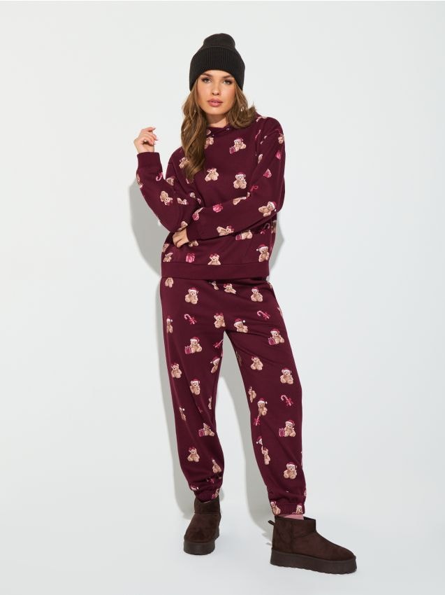 Sinsay - Joggery - bordová