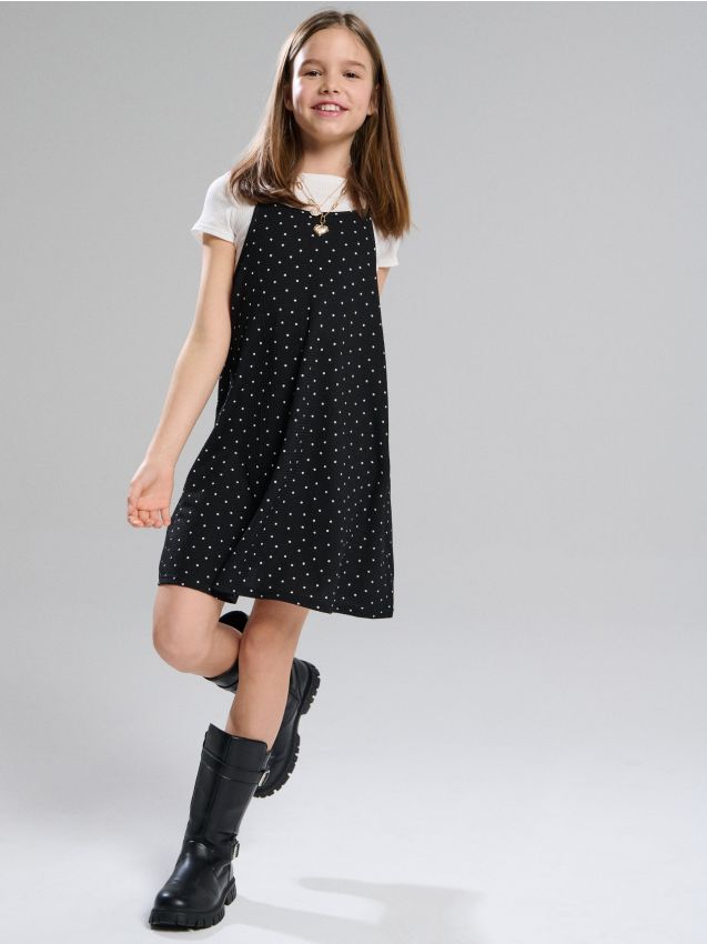 Sinsay - Rochie cu bretele și tricou - multicolor