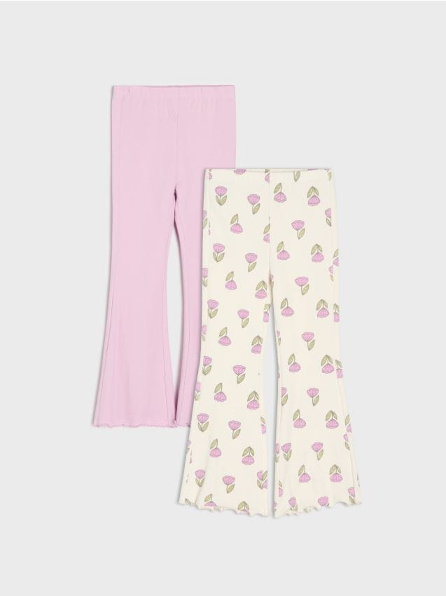 Sinsay - Colanți evazați 2 pack - multicolor