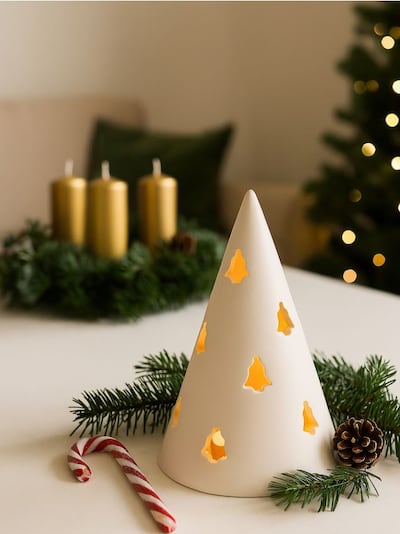 Portacandele a forma di albero