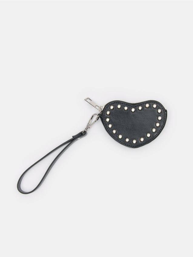 Sinsay - Portmoneu din imitație de piele - negru