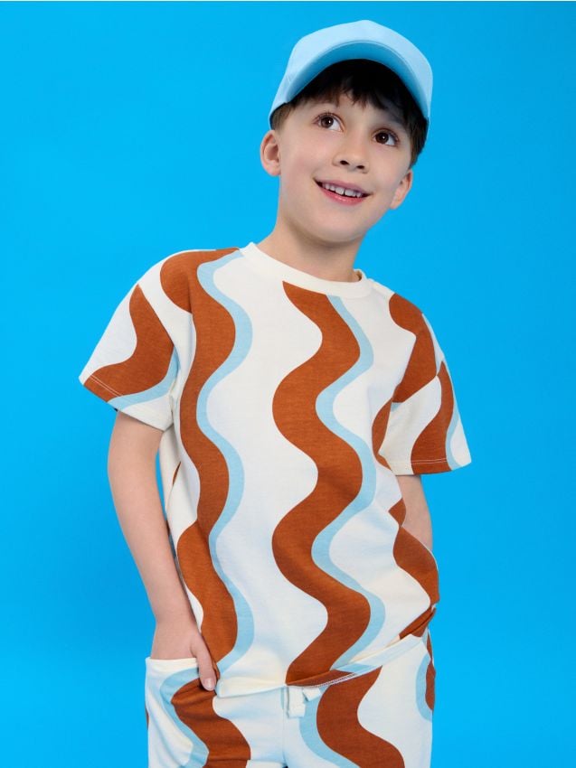 Sinsay - Compleu cu tricou și pantaloni scurți - multicolor