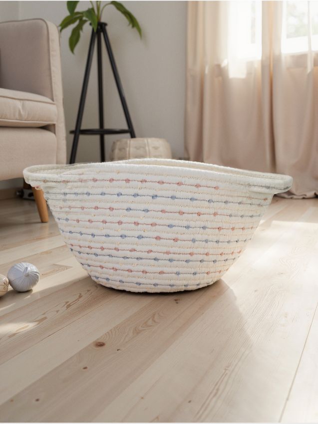 Sinsay - Coș cu mânere - alb