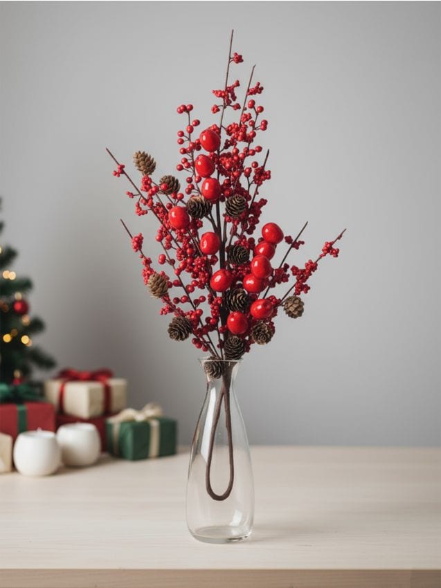 Sinsay - Dekoratívna rastlina v tvare vetvičky - červená