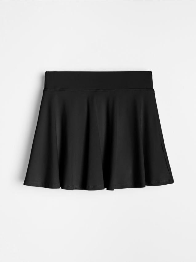 Sinsay - Pantaloni scurți tip fustă Gym Hard - negru