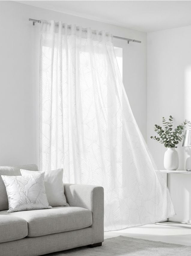 Sinsay - Draperie pe bandă cu imprimare din cauciuc - alb