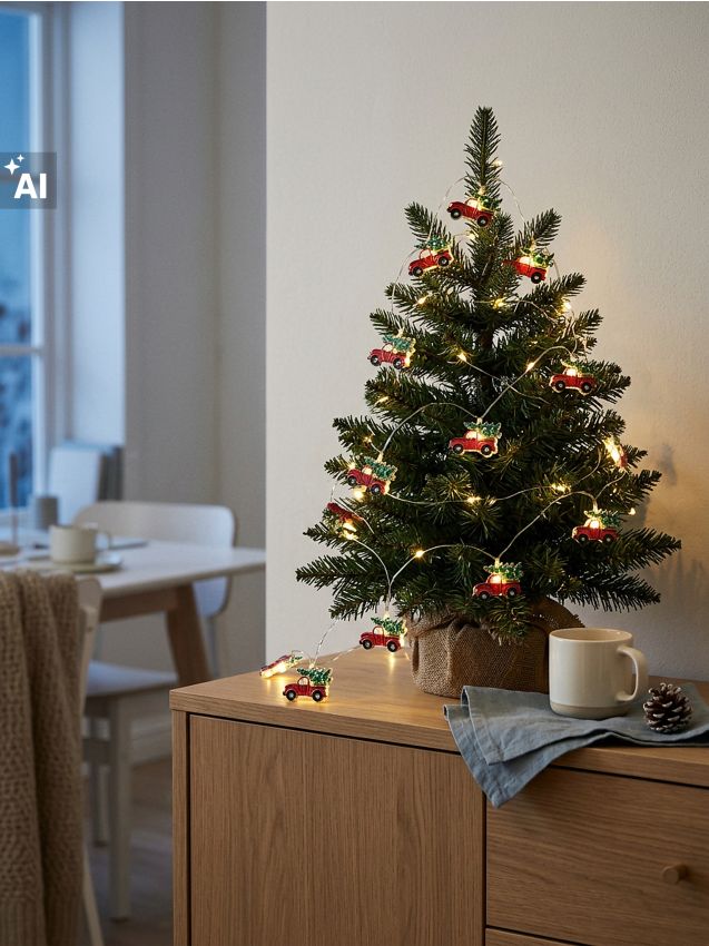 Sinsay - Božićna svjetlosna LED girlanda s motivom automobila