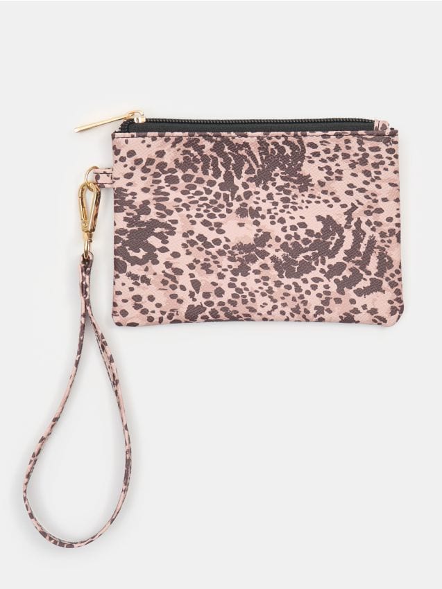 Sinsay - Portofel cu imprimeu leopard și curea - multicolor