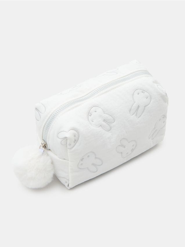 Sinsay - Portfard cu broderie Miffy - alb