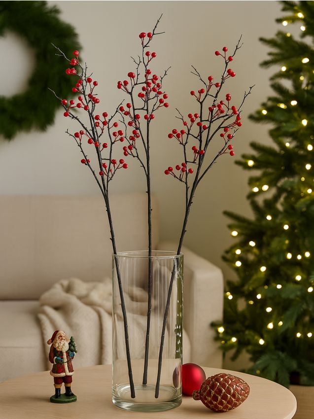 Sinsay - Dekoratívna rastlina s tromi vetvami - červená